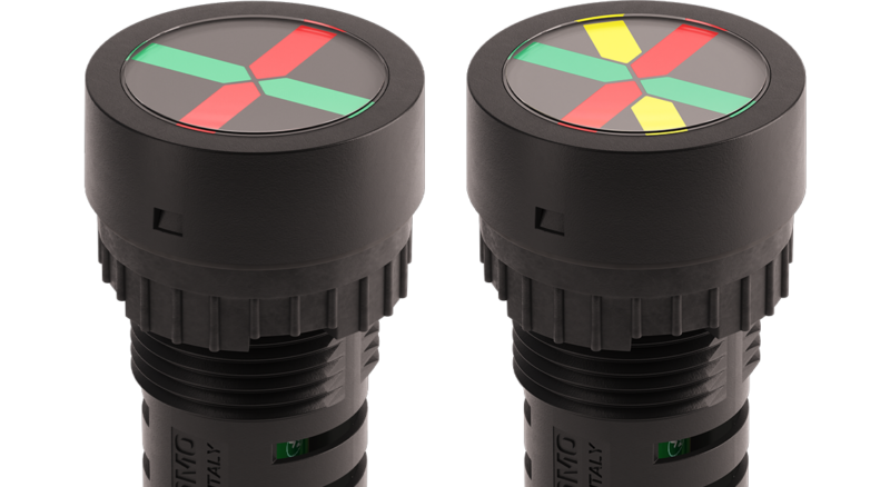 Semaphore LED indicators