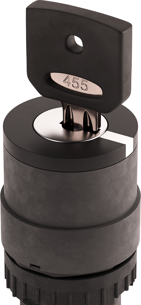 Choose the position<br />
to remove the key